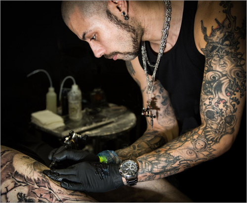 Tattooist at Work